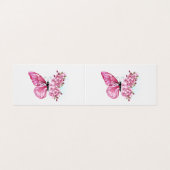 Bloemvink met roze Sakura Visitekaartjes (Buitenkant ongevouwen)