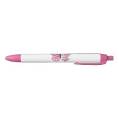 Bloemvink met roze Sakura Zwarte Inkt Pen (Bodem)
