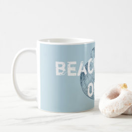 Bloemvlakken met alleen drukwerk met katoendraad L Koffiemok