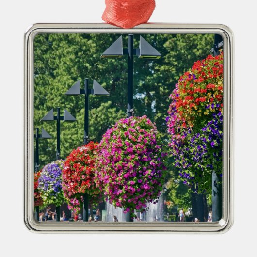Bloemvlakken Metalen Ornament (Voorkant)