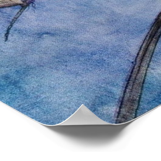 Bloemvliezen en vlinders van Warwick Goble Poster (Hoek)