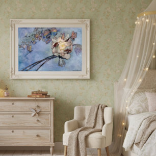 Bloemvliezen en vlinders van Warwick Goble Poster