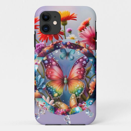 Bloemvlinder Case-Mate iPhone Case (Achterkant)
