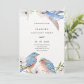 Bloemvogel Kaart (Staand voorkant)