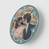 Bloemvormig Gemakkelijk Aangepast Fotosjabloon Bla Ronde Klok (Hoek)