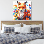 Bloemvos Canvas Afdruk (Insitu (Slaapkamer))