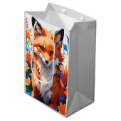 Bloemvos Medium Cadeauzakje (Voorkant Gekanteld)