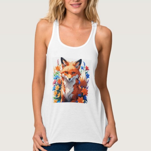 Bloemvos Tanktop (Voorkant)