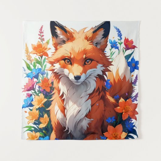 Bloemvos Wandkleed (Voorkant)