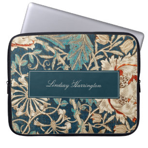  bloemwandtapijt William Morris Monogram Laptop Sleeve