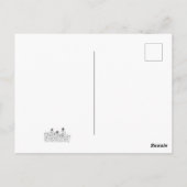 Bloemwei Lineaire Kunst Bedankt! Briefkaart (Achterkant)