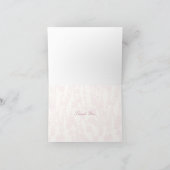 Bloemwijnstokken (roze) bedankkaart (Binnen)