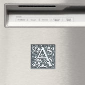 bloemzilvermonogram - A Magneet (Insitu (Vaatwasser))