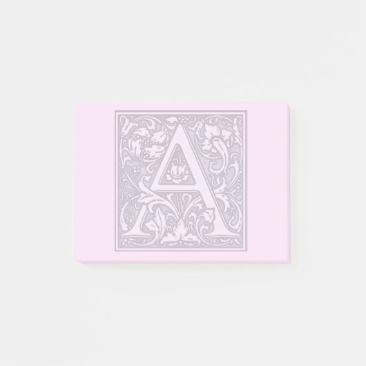 bloemzilvermonogram - A Post-it® Notes (Voorkant)