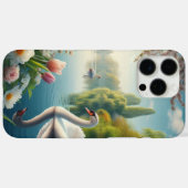Bloemzwanenmeerveer kunstwerk Case-Mate iPhone case (Achterkant (horizontaal))