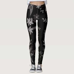 bloemzwart leggings