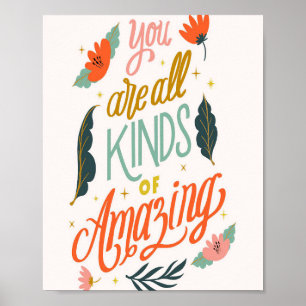 Bloerklep Jullie zijn allemaal soorten of verbaz Poster