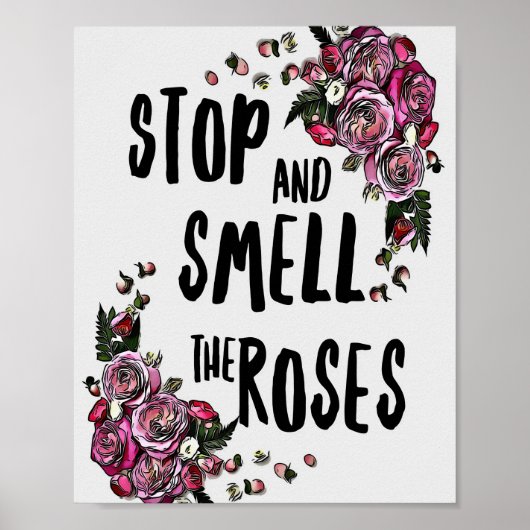 Bloerklep | Roos Vloertuin Poster (Voorkant)
