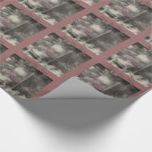 Bloertuin in zwart-wit cadeaupapier (Hoek)