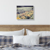 Bloertuin in zwart-wit canvas afdruk (Insitu (Slaapkamer))