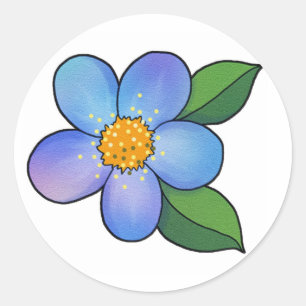 bloesem - 001 ronde sticker