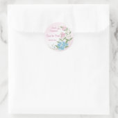 Bloesem bloemen Bruiloft Save the Date Ronde Sticker (Tas)