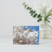 Bloesem Bloemen Lente Afspraak Kaarten Herinnering Afsprakenkaartje (Staand voorkant)