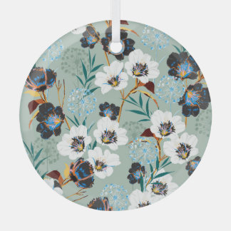 Bloesem Botanisch  bloemmotief Glas Ornament