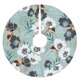 Bloesem Botanisch  bloemmotief Kerstboom Rok