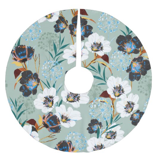 Bloesem Botanisch  bloemmotief Kerstboom Rok (Voorkant)