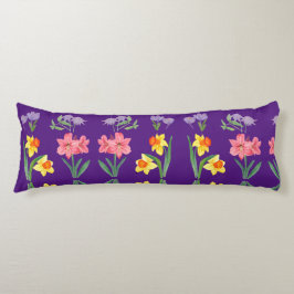 Bloesem Comfort: Bloemenontwerp Body Pillow Lichaamskussen