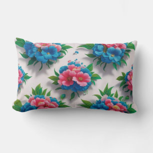 Bloesem Elegantie: Een Chic Floral Patroon Kussen