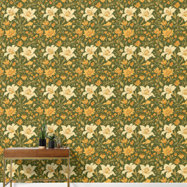 Bloesem in stijl: prachtig bloemenbehang ontwerp behang