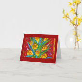 bloesem kaart (Gele Bloem)