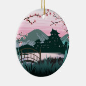 bloesem keramisch ornament (Rechts)