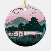 bloesem keramisch ornament (Achterkant)