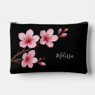 Bloesem Kersenbloesems Zwart Roze Jouw Naam Etui