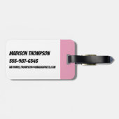 Bloesem: Meisjeskracht Bagagelabel (Achterkant horizontaal)