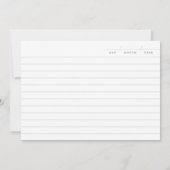  bloesem roze en blauw Floral Lijst & noten Notitiekaartje (Achterkant)