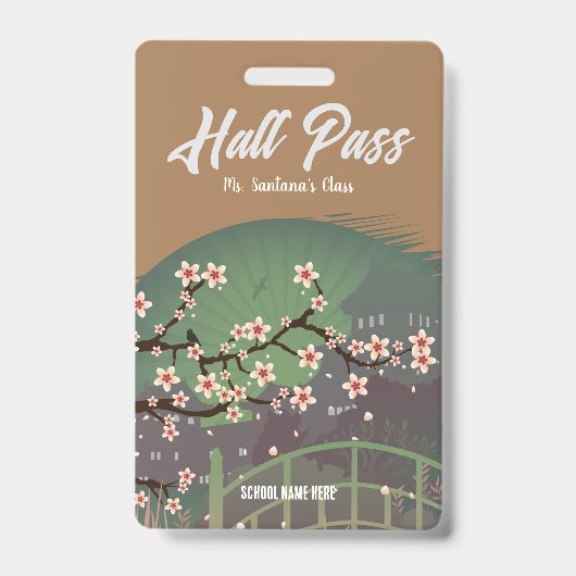 Bloesem Sundown Hallpas Badge (Voorzijde)