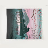 bloesem wandkleed (Voorkant (horizontaal))