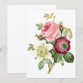  bloesem wit wenskaart bedankkaart (Voorkant / Achterkant)