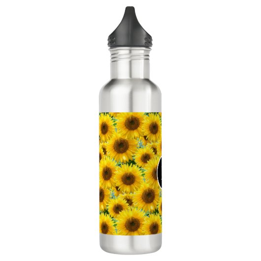 Bloesem Zonnebloemen en Monogram Waterfles (Links)