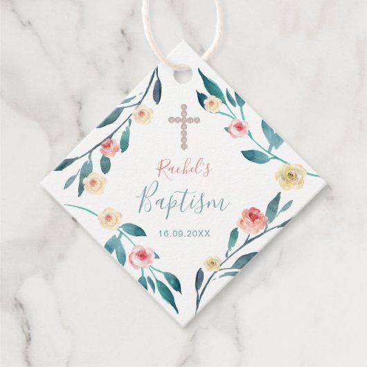 bloesemdoop bedankjes labels (Voorkant)