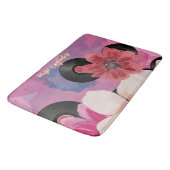 Bloesems en Vinyl Badmat (Gekanteld)