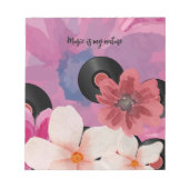 Bloesems en Vinyl Notitieblok (Voorkant)