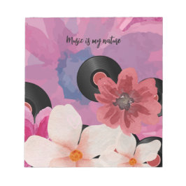 Bloesems en Vinyl Notitieblok