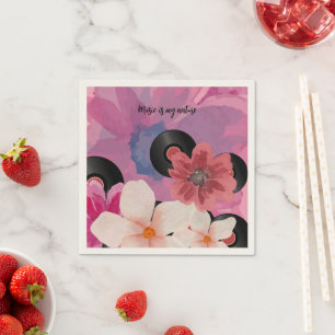 Bloesems en Vinyl Servet