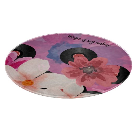 Bloesems en Vinyl Snijplank (Hoek)