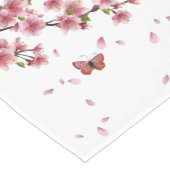 Bloesems en vlinders korte tafelloper (Hoek)